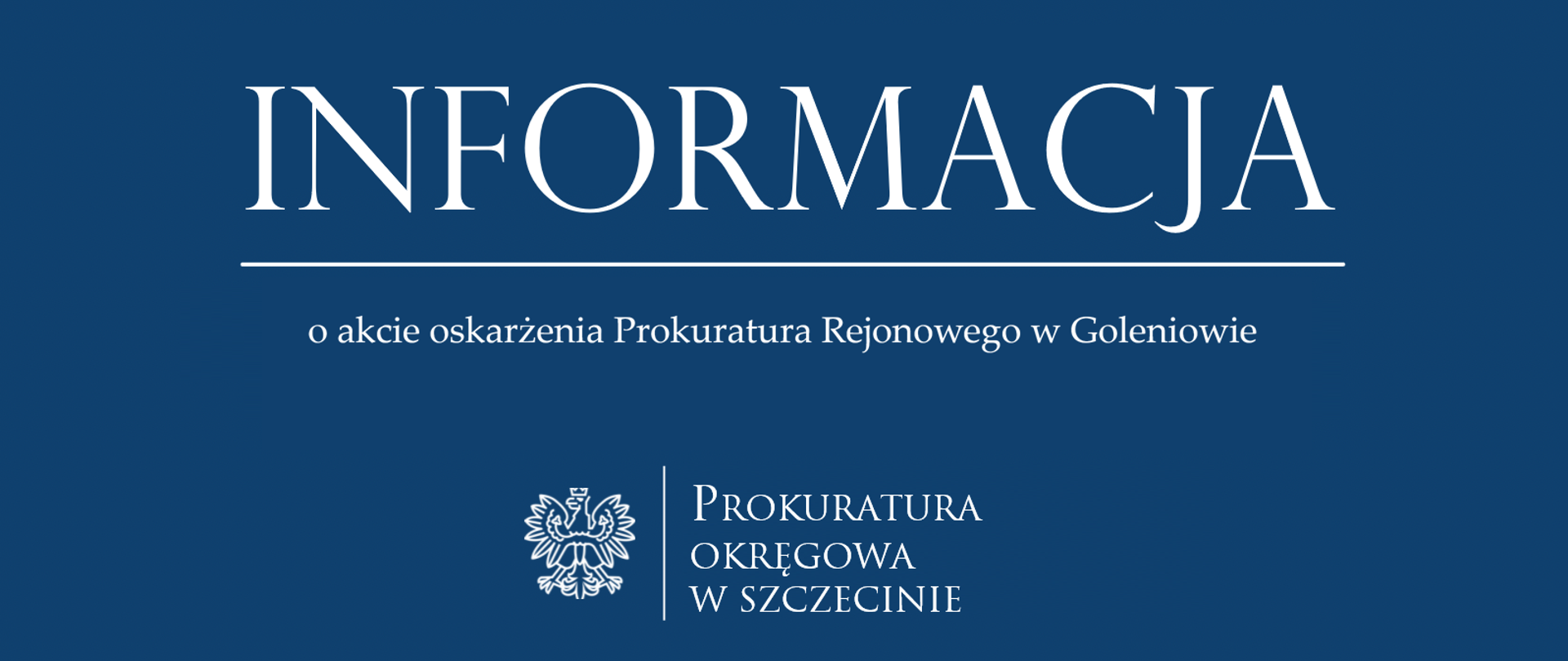 informacja akt oskarzenia GOLENIOW