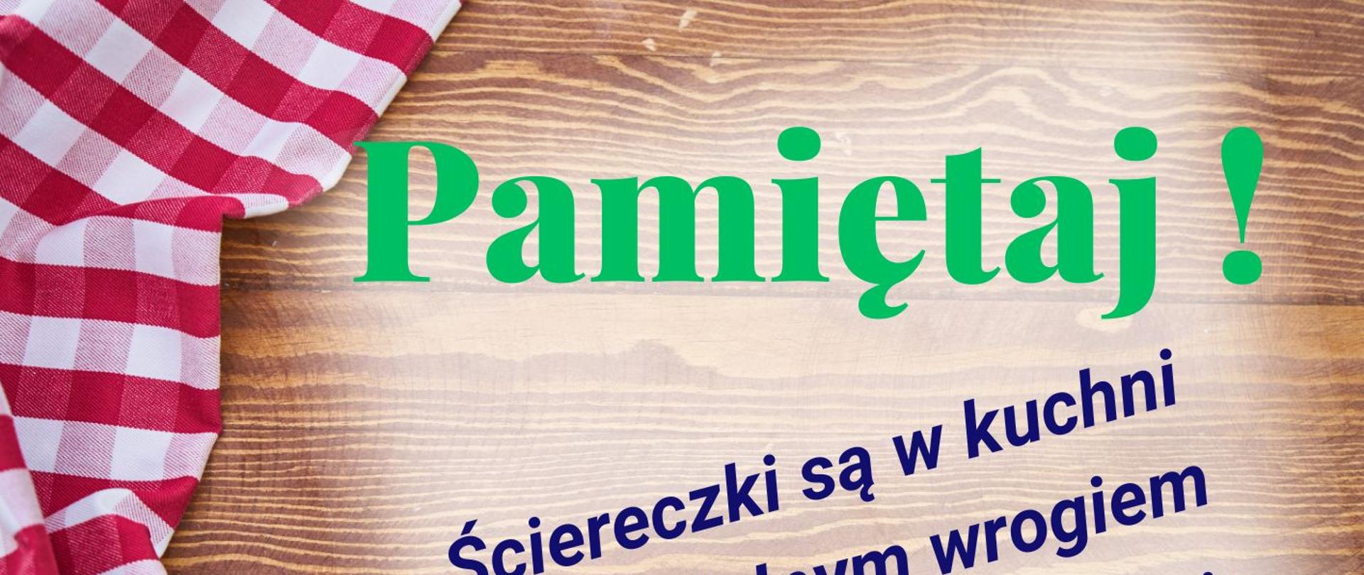 Zarazki na kuchennych ściereczkach 