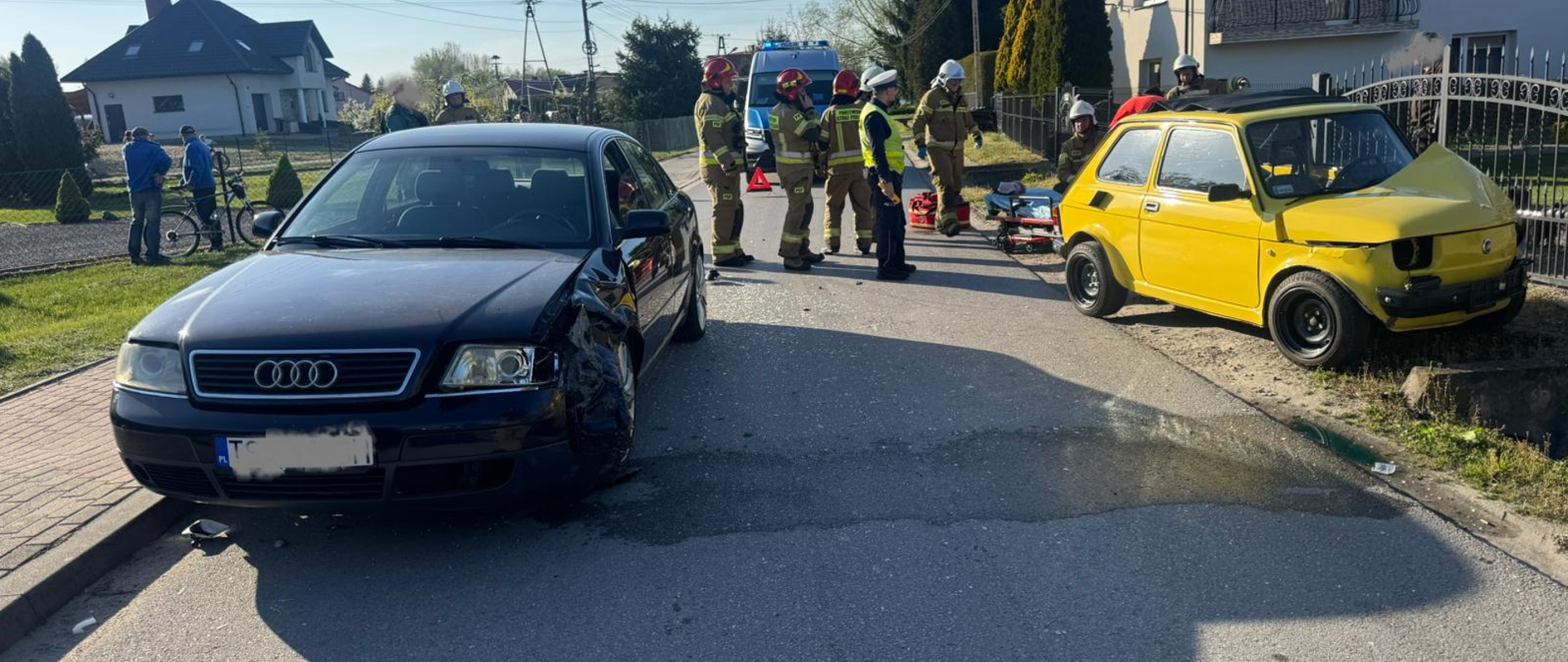 Wypadek samochodowy w miejscowości Koprzywnica 