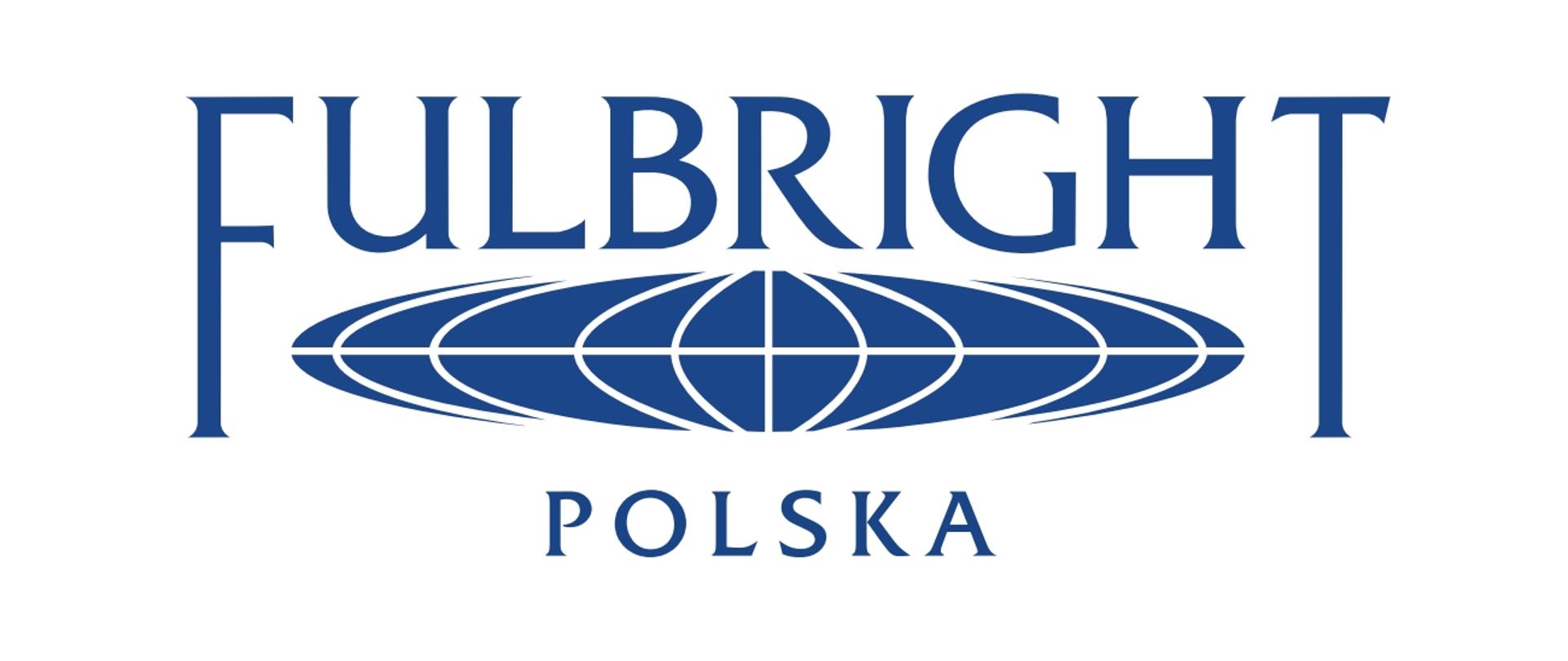Logo programu Fulbrighta - napis Fulbright Polska