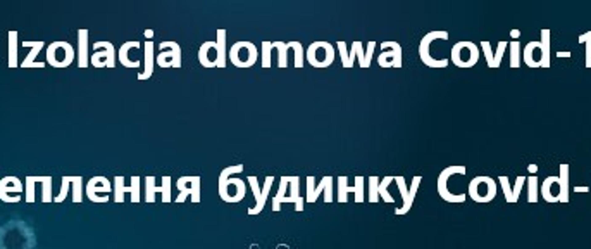 Izolacja domowa Covid-19