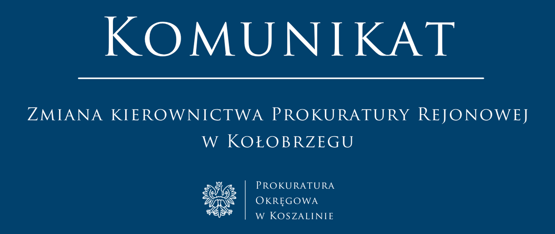 Zmiana kierownictwa Prokuratury Rejonowej w Kołobrzegu