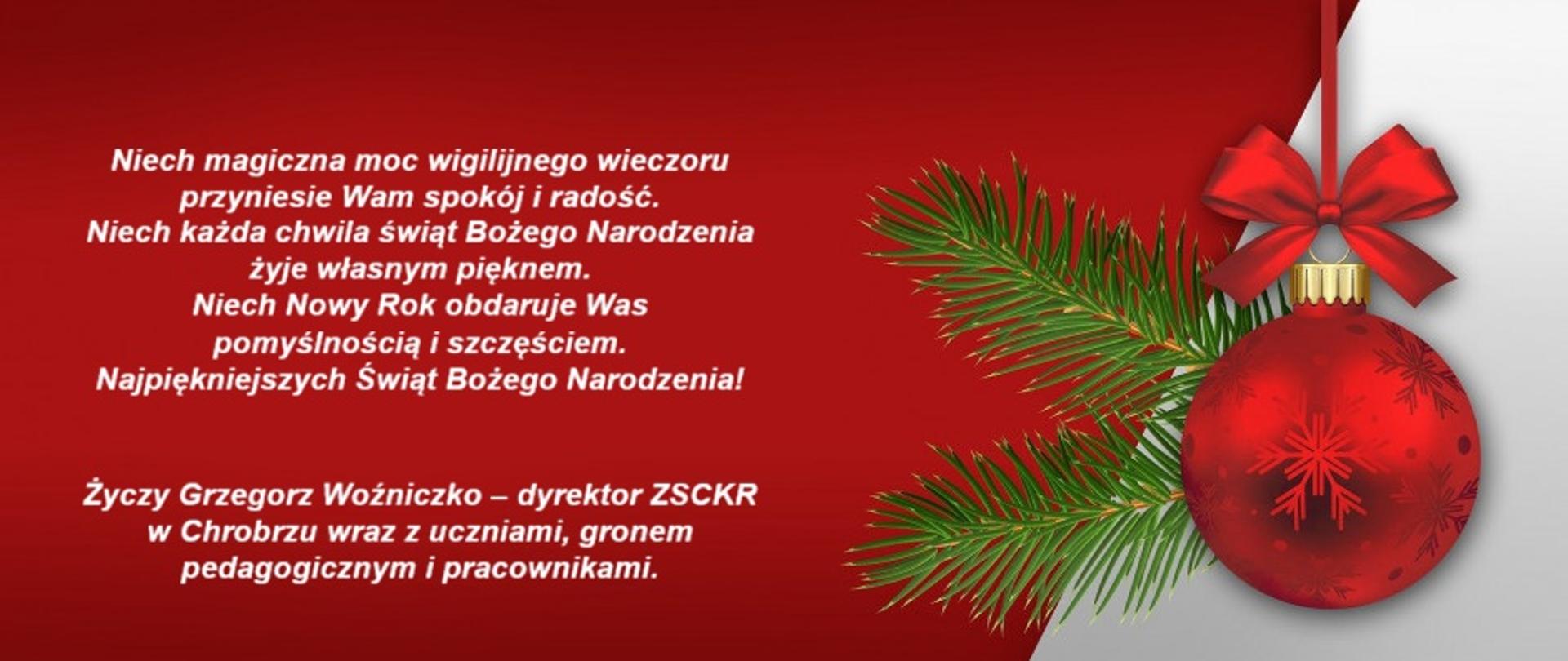 Życzenia od Dyrektora