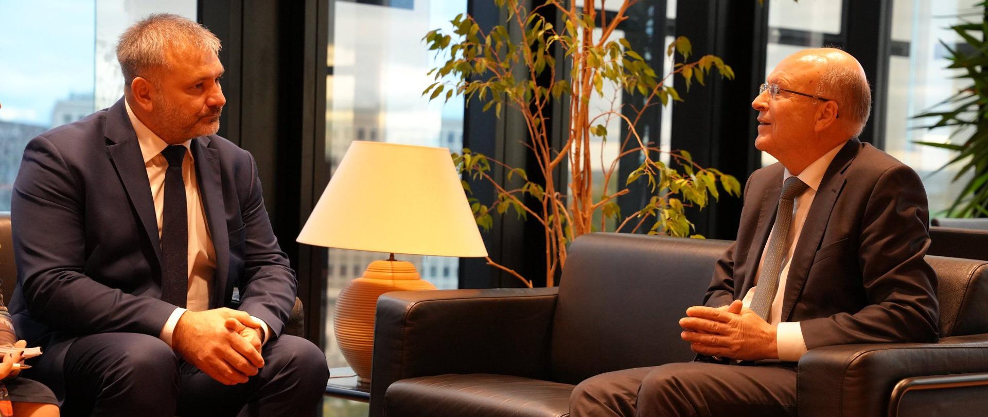 Minister Żurek spotkał się z prezesem TSUE Leaneartsem