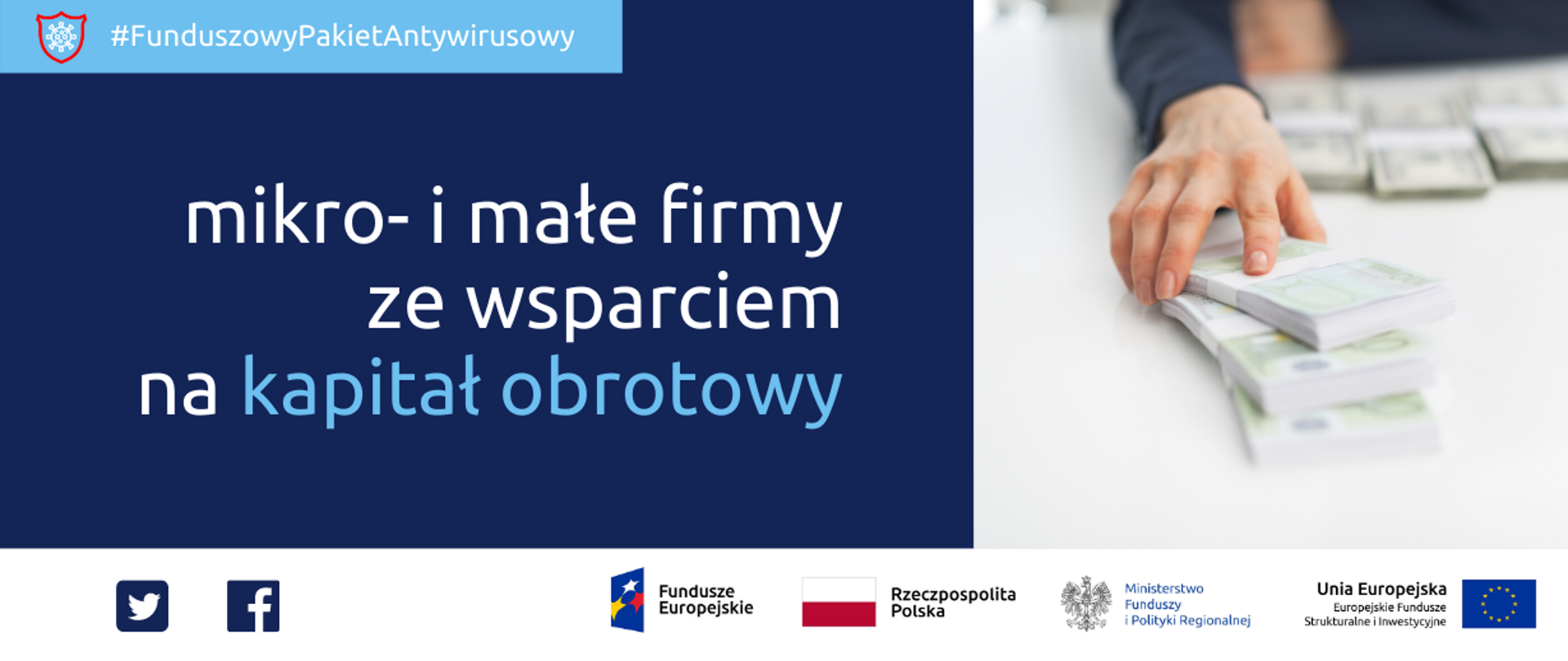 Grafika z tekstem mikro- i małe firmy ze wsparciem na kapitał obrotowy