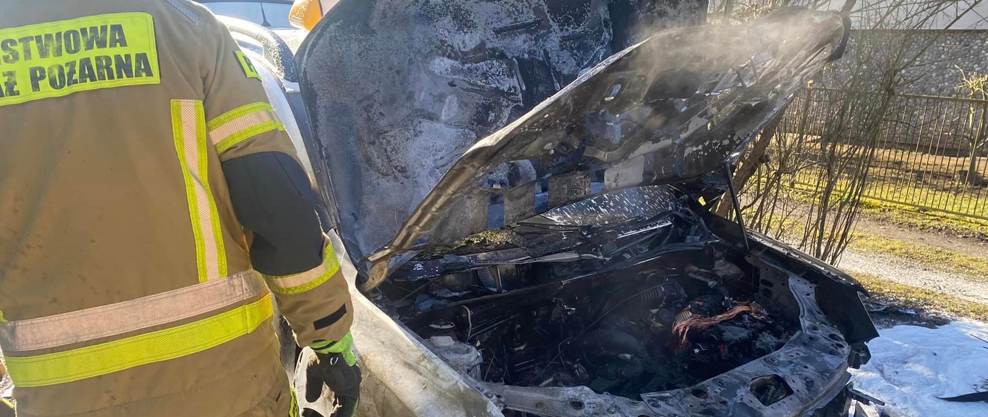 Pożar samochodu