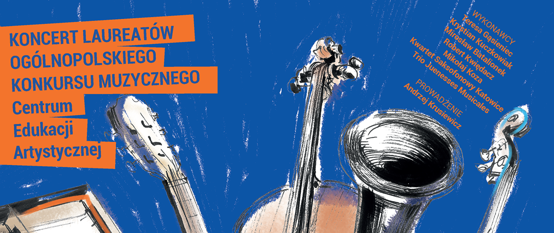 Fragment plakatu Koncertu Laureatów Ogólnopolskiego Konkursu Muzycznego CEA - 27 maja 2022 r. godz.17.00