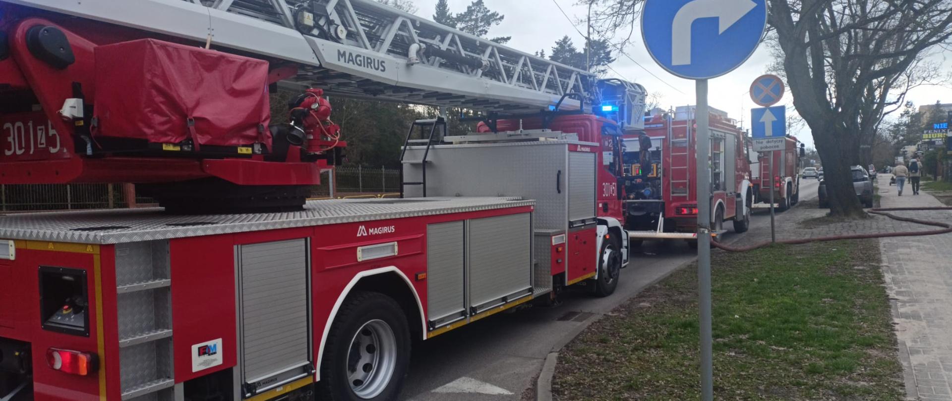 Pożar piwnicy w budynku mieszkalnym przy ulicy Ku Słońcu