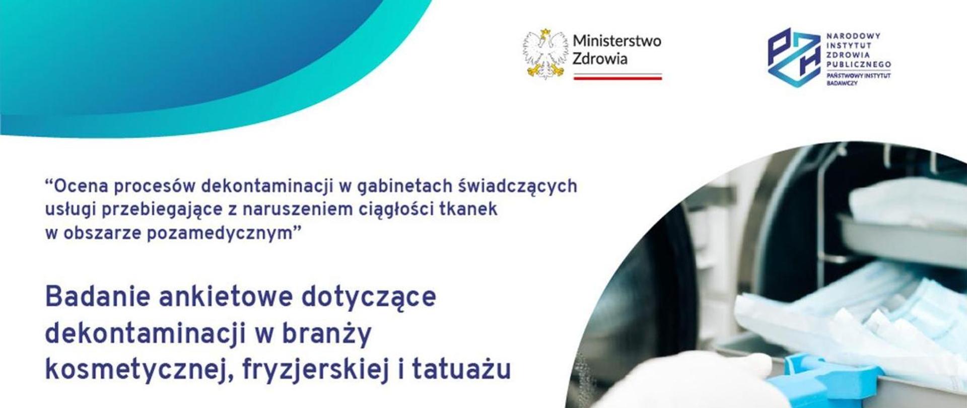 Badania ankietowe dotyczące dekontaminacji w branży kosmetycznej, fryzjerskiej i tatuażu