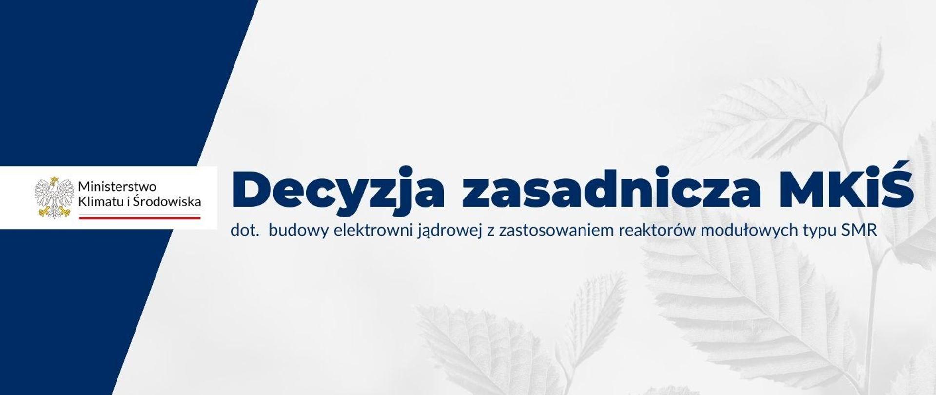 decyzja zasadnicza dot. SMR