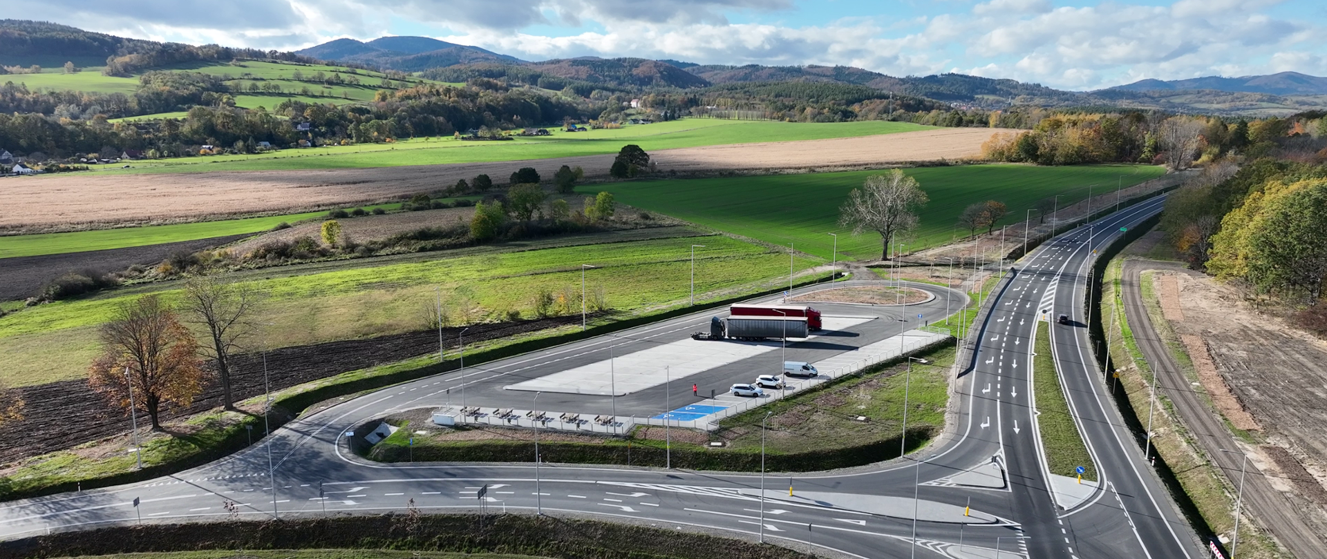 Zakończona rozbudowa DK46 na odc. granica woj. - obwodnica Kamienicy