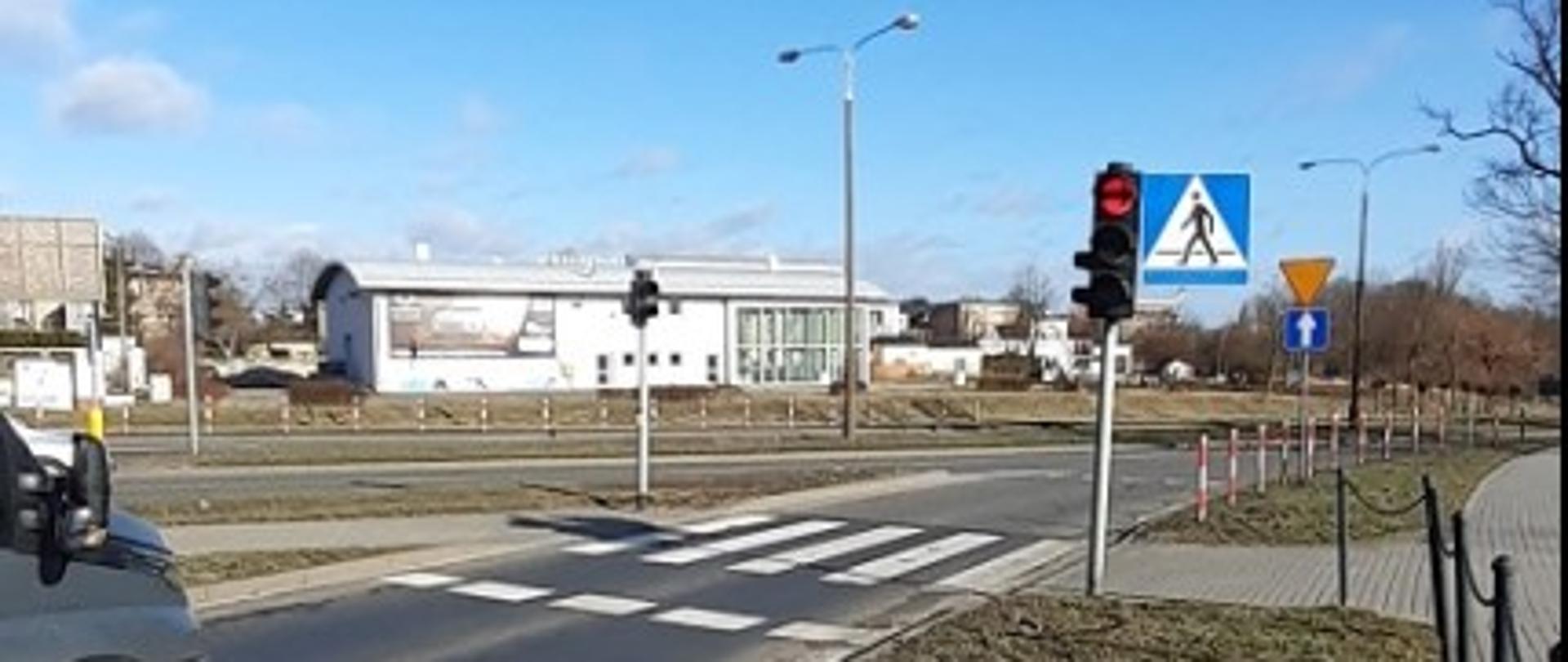 Doświetlenie przejścia dla pieszych DK15 Gniezno