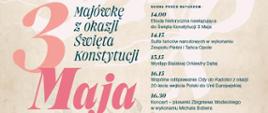 Plakat promujący Majówkę z okazji Święta Konstytucji 3 Maja
