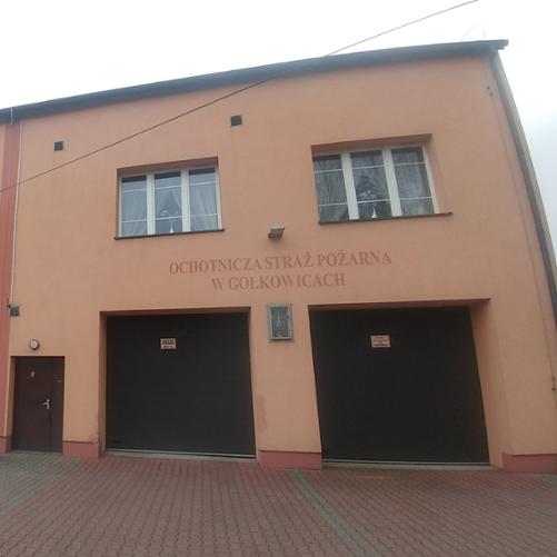 Zdjęcie prezentuje budynek jednostki OSP Gołkowice