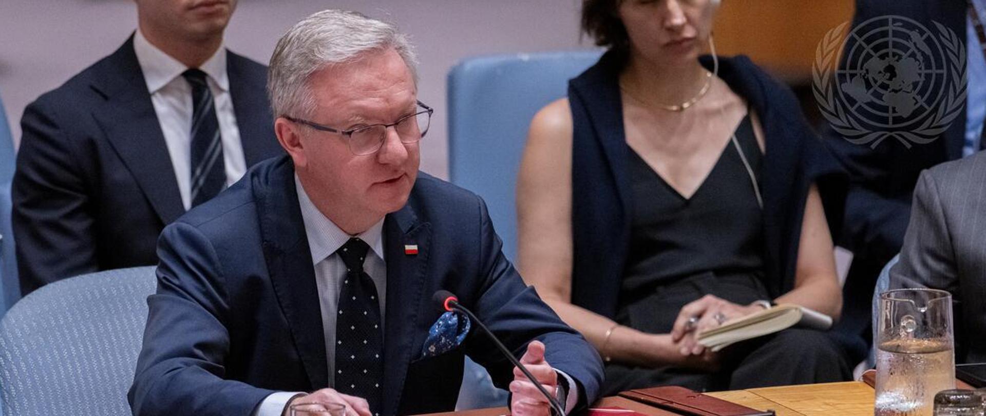 Amb. K. Szczerski speaks at the SC meeting on Ukraine 