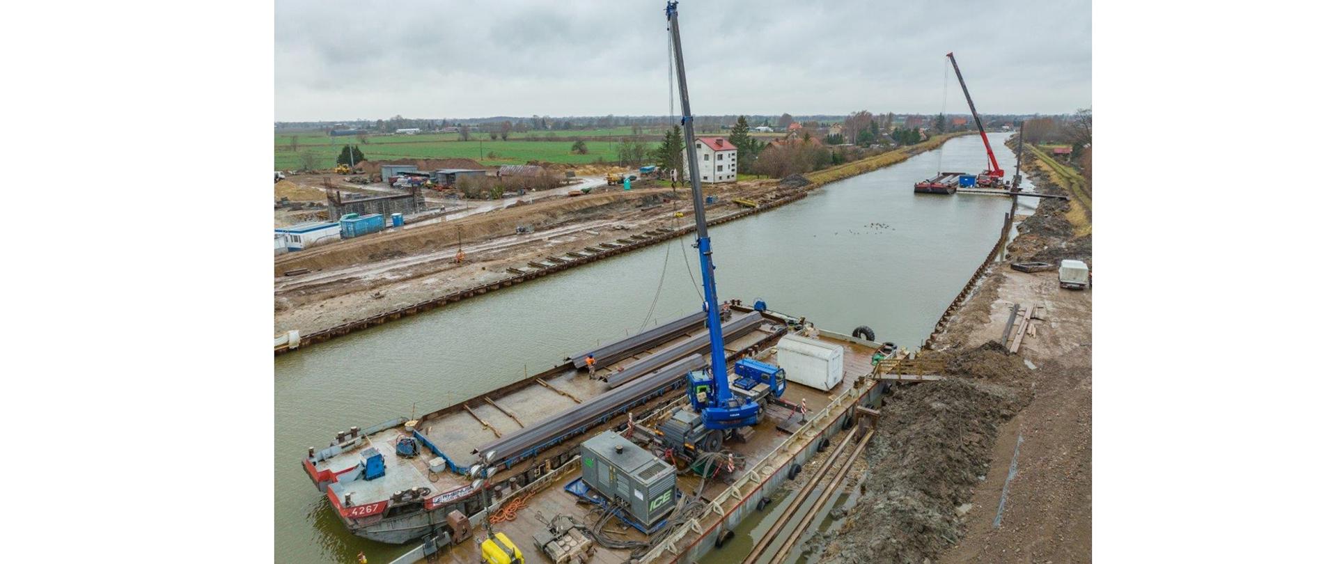 Postępują prace na budowie II etapu drogi wodnej łączącej Zalew Wiślany z Zatoką Gdańską 