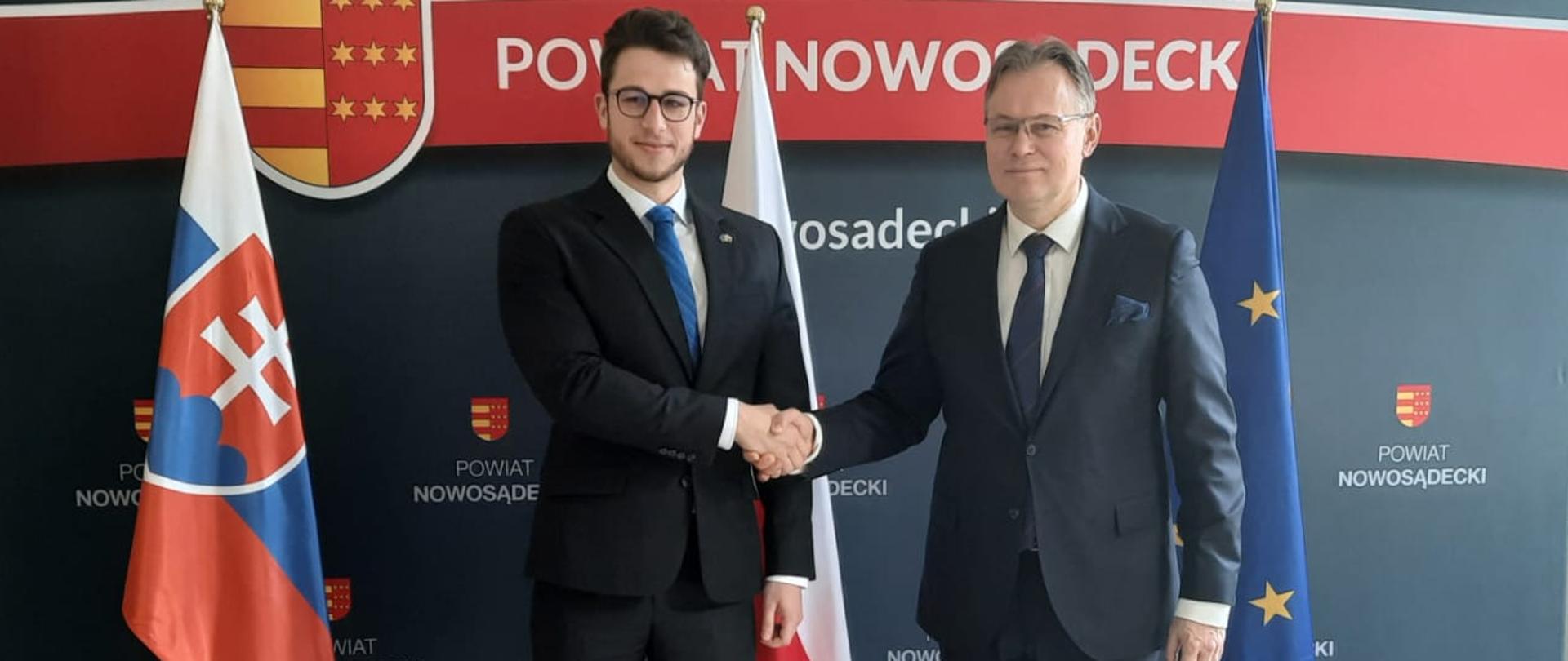 Deputy Minister Arkadiusz Mularczyk in a meeting with his Slovak counterpart Andrej Stančík