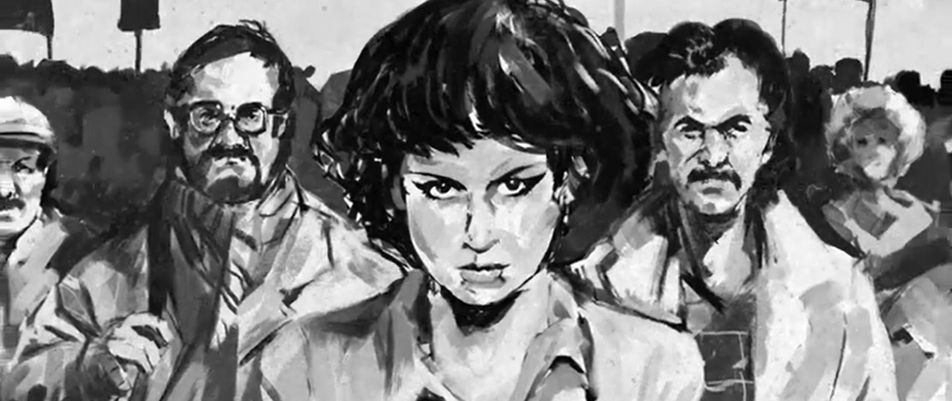 ludzie w kolorze białoczarnym