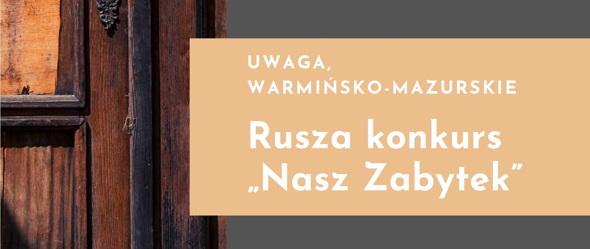 Konkurs „Nasz Zabytek”