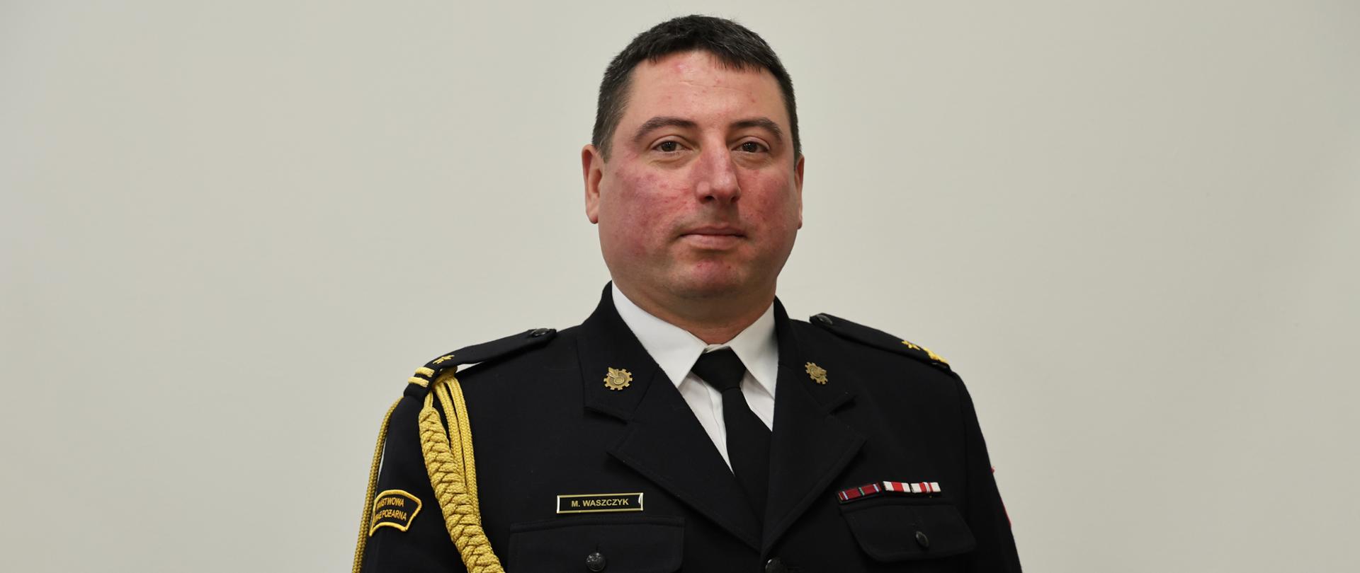 Zastępca Komendanta Powiatowego PSP w Drawsku Pom. mł. bryg. Mateusz Waszczyk