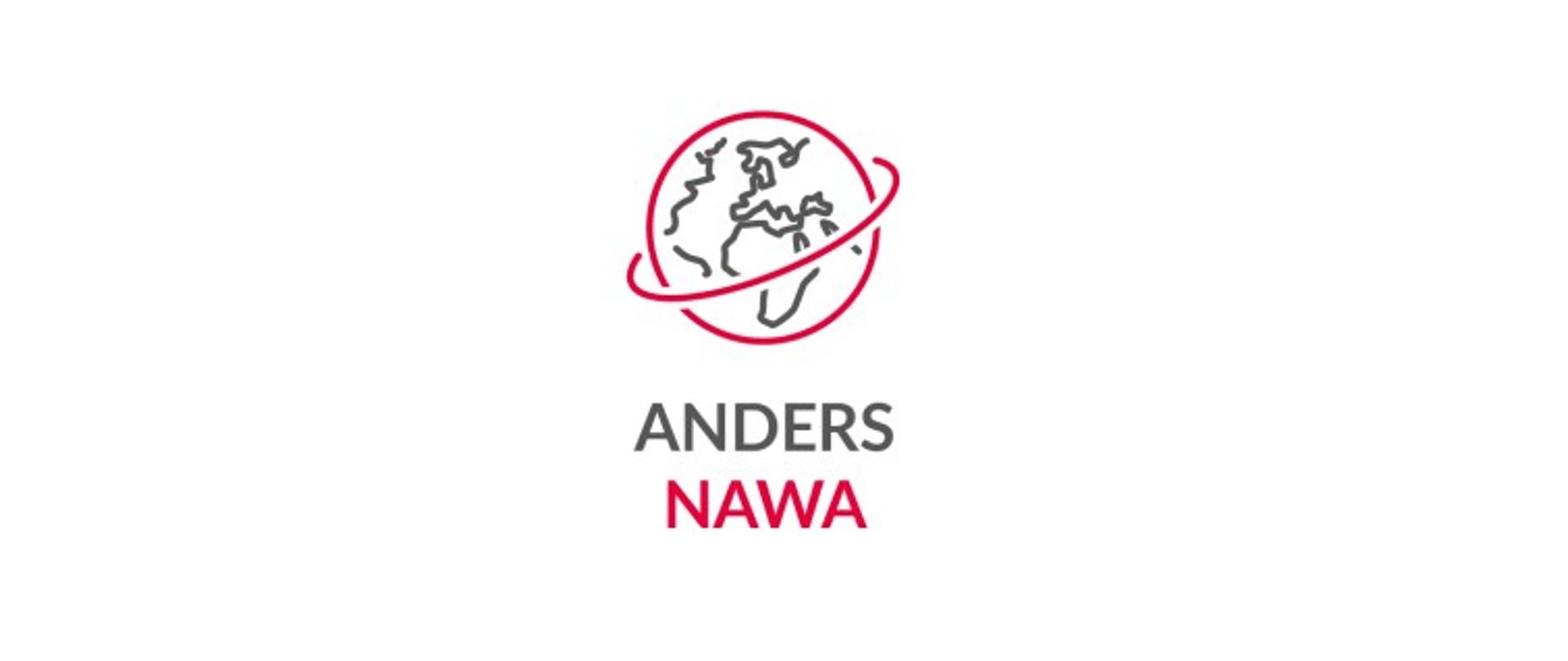 Fondo blanco con el logo del programa de becas ANDERS NAWA