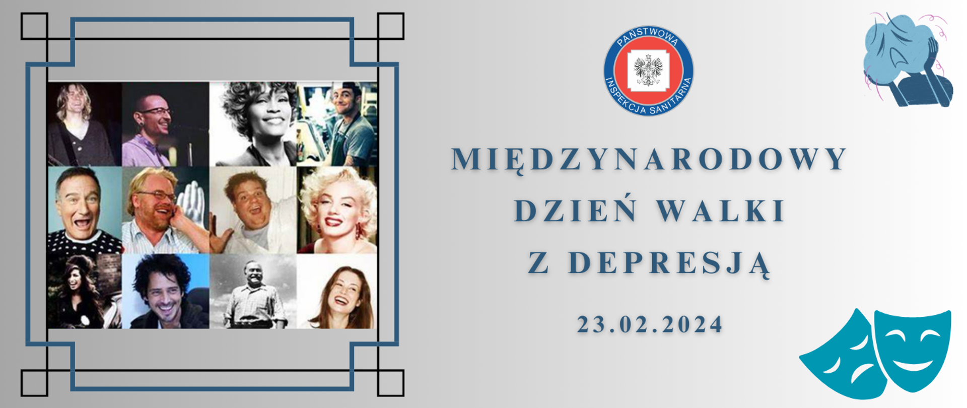 Międzynarodowy Dzień Walki z Depresją 23.02.2024, zdjęcie znanych osób