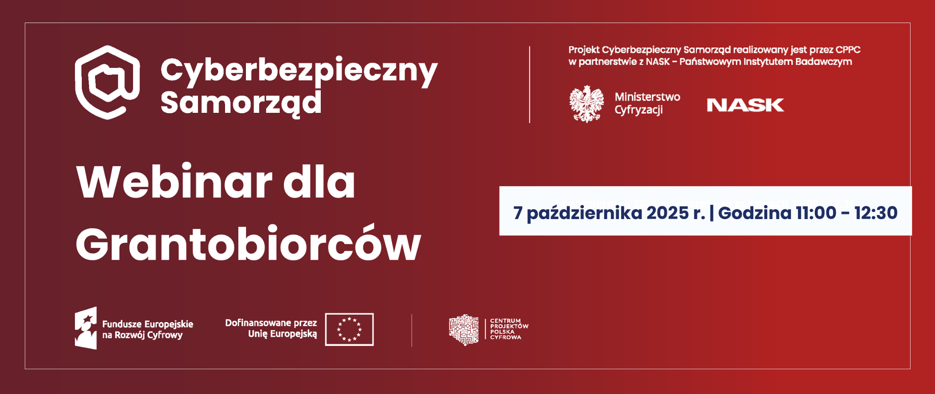 Webinar Cyberbezpieczny Samorząd 7.10.2025