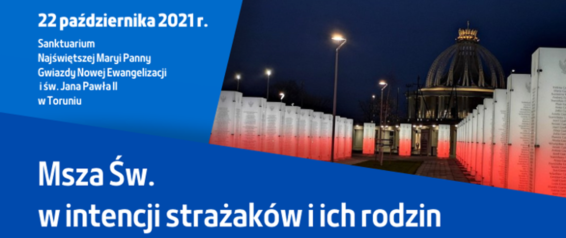 Informacja o Mszy Św. w intencji strażaków i ich rodzin
