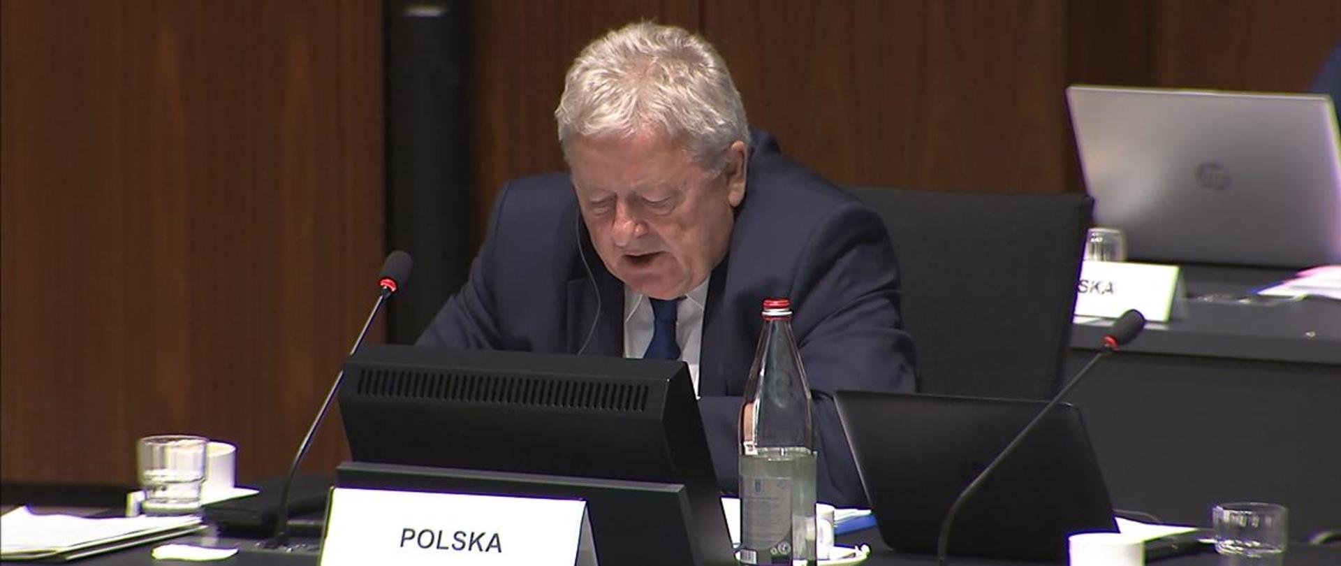 Minister Czesław Siekierski podczas obrad AGRIFISH