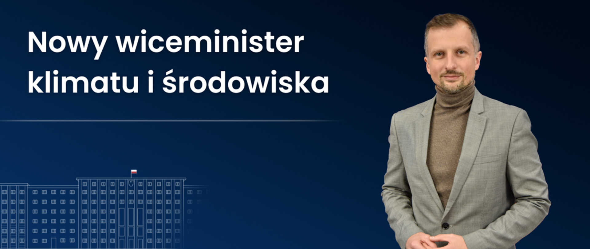 Mikołaj Dorożała as the Deputy Minister of Climate and Environment