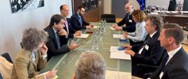 Deputy Minister of Funds and Regional Policy Jacek Karnowski during the meeting