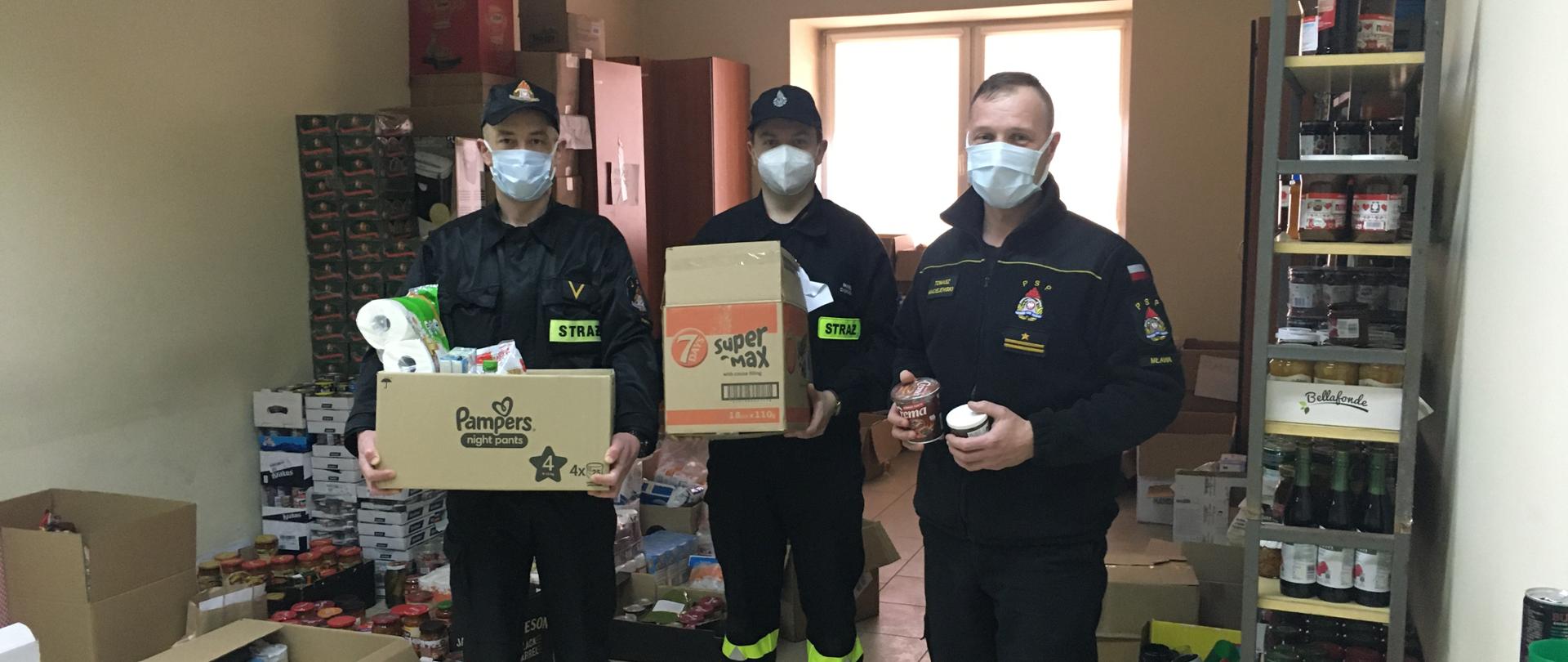 Pomoc strażaków z powiatu mławskiego wobec Ukrainy.
