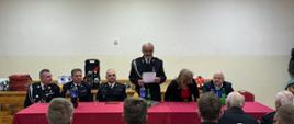 Zebranie sprawozdawczo-wyborcze OSP Złota z udziałem z Zastępcy Świętokrzyskiego Komendanta Wojewódzkiego PSP w Kielcach oraz Komendanta Powiatowego PSP w Pińczowie