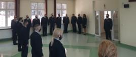 Kadra ośrodka szkolenia biorąca udział w uroczystym rozpoczęciu kursu