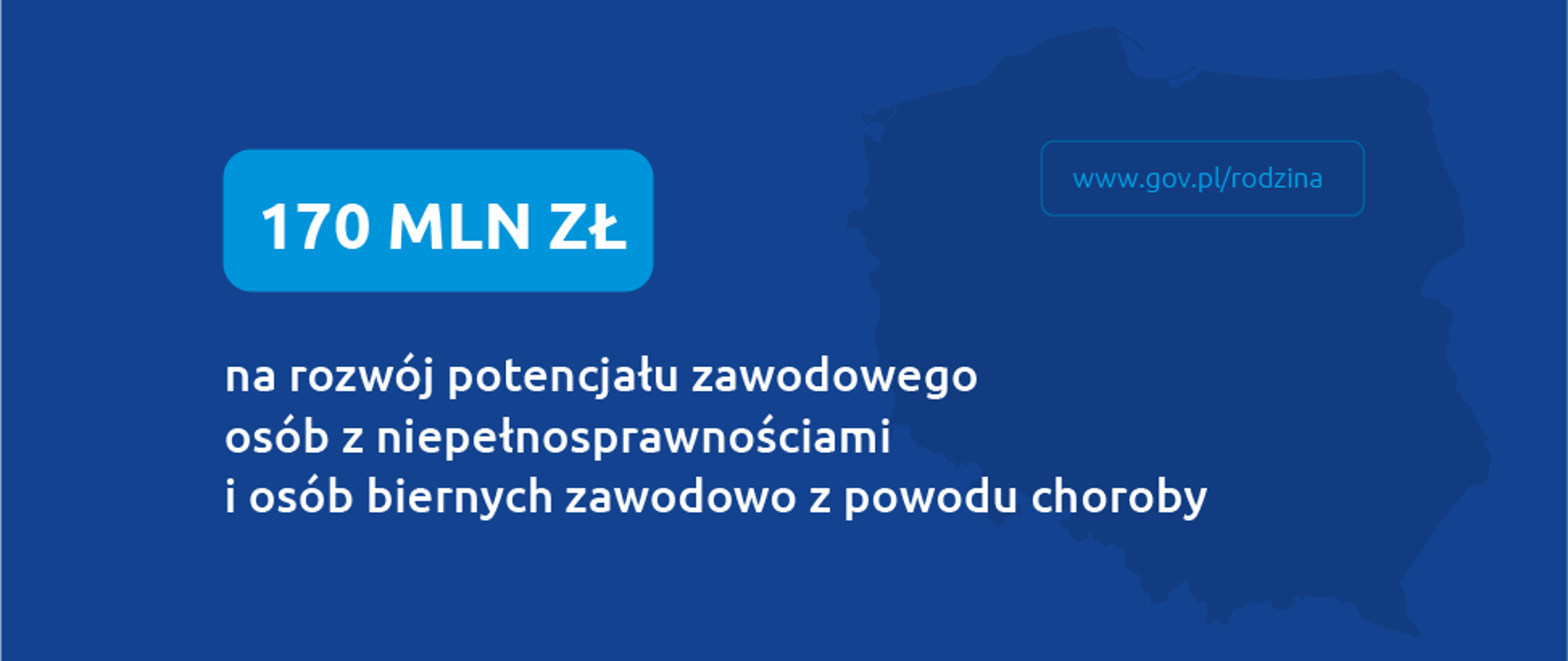 170 mln zł na rozwój potencjału zawodowego osób z niepełnosprawnościami i osób biernych zawodowo z powodu choroby