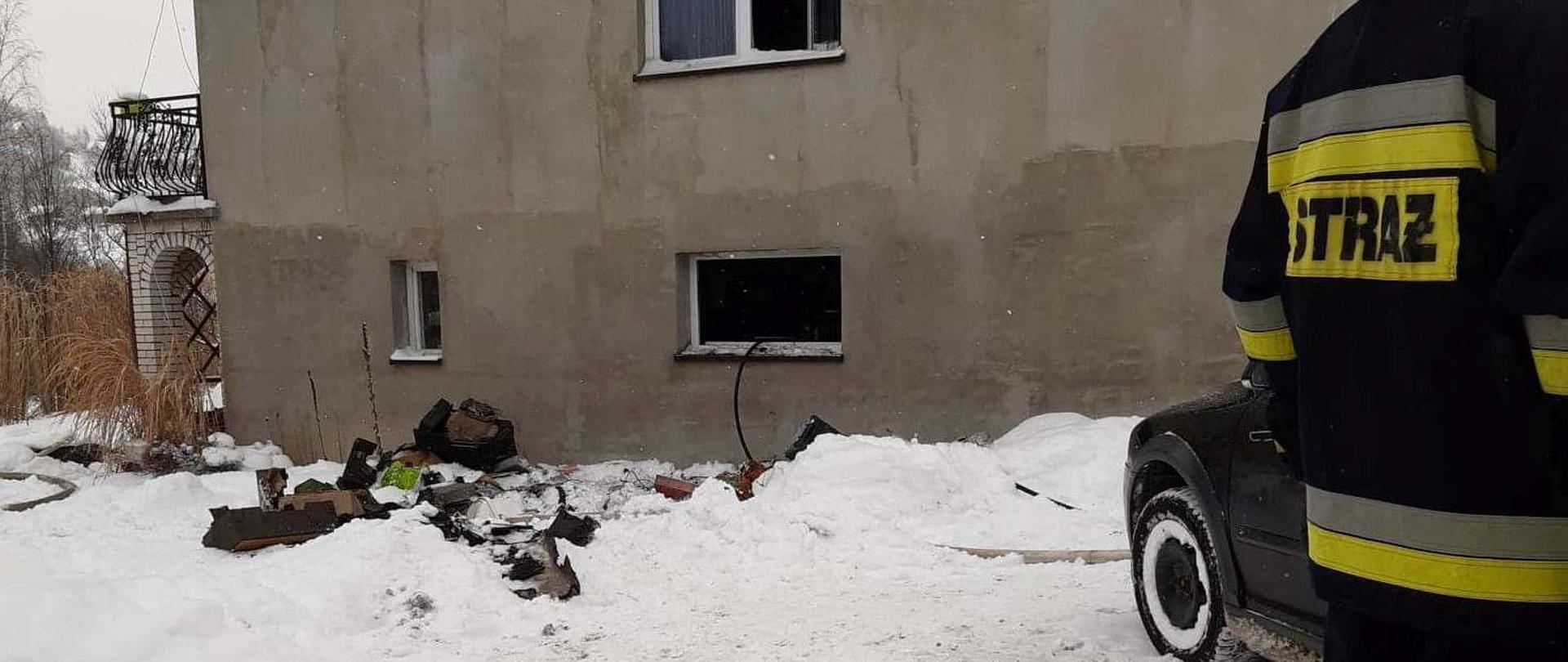 Pożar piwnicy w miejscowości Młynne