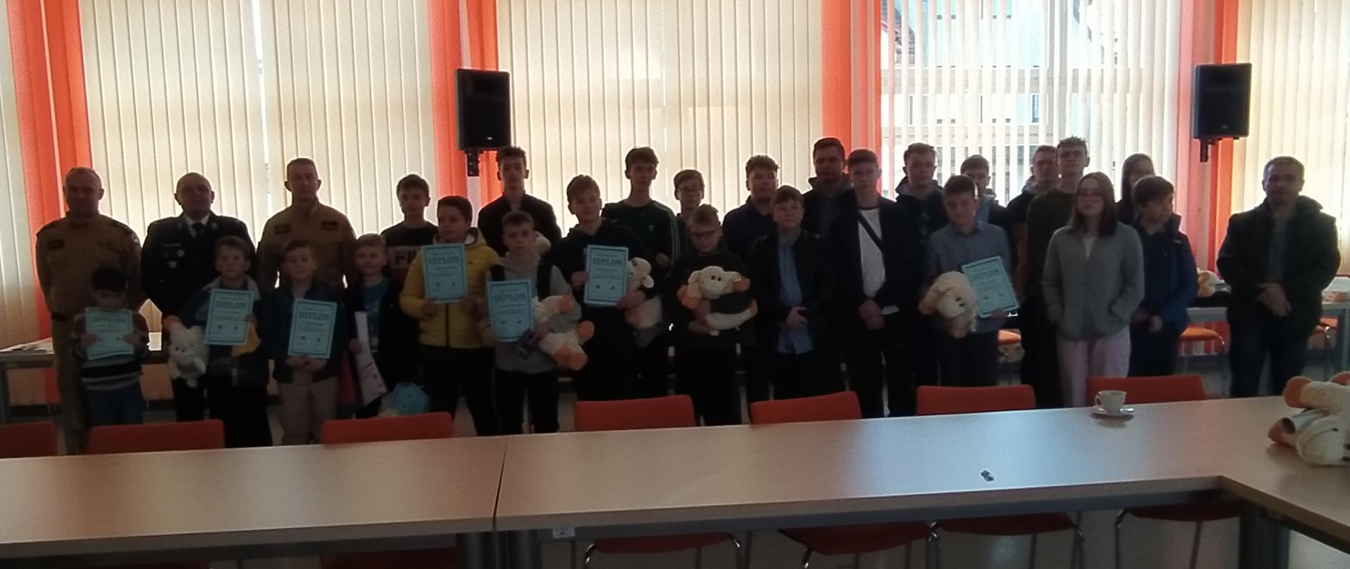 Eliminacje powiatowe Ogólnopolskiego Turnieju Wiedzy Pożarniczej pn. "Młodzież zapobiega pożarom"