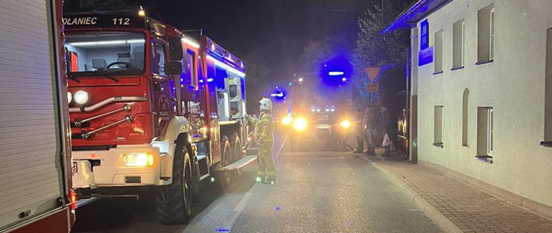 Działania Gaśnicze podczas pożaru kotłowni w miejscowości Połaniec