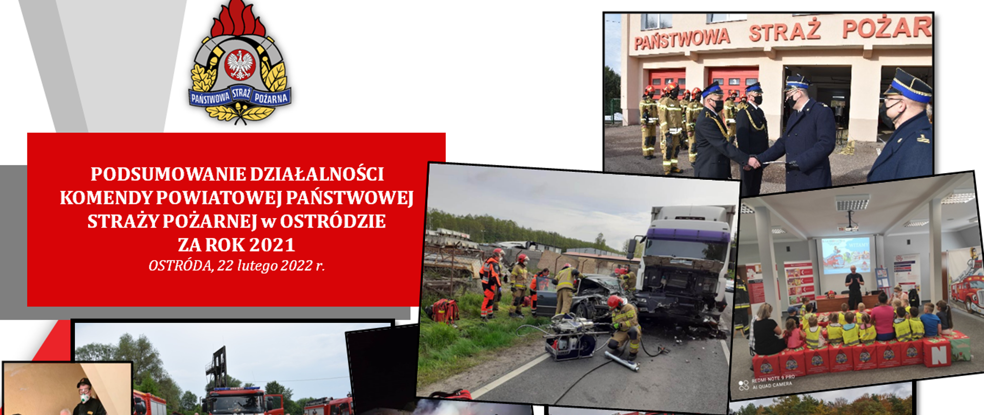 Kolaż zdjęć z działalności w roku 2021