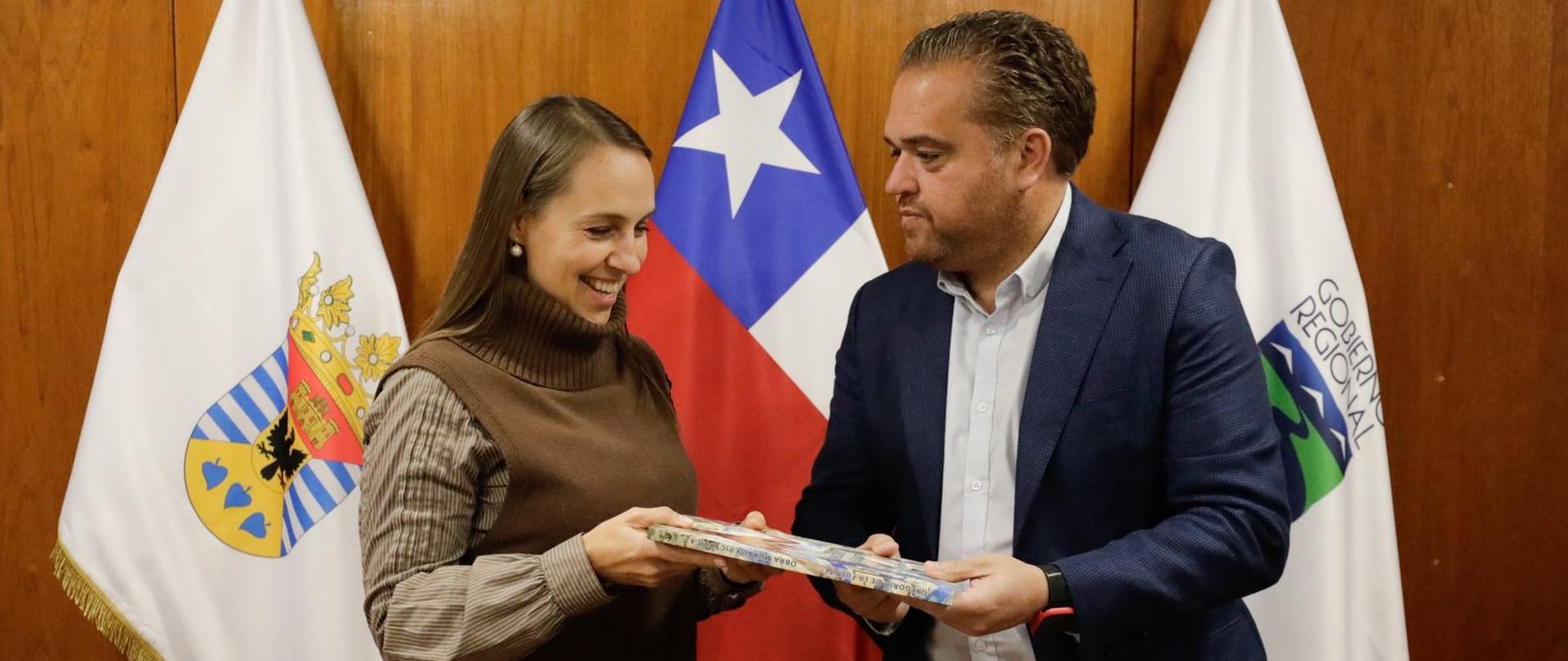 Spotkanie Chargé d'affaires a.i. Mileny Łukasiewicz z gubernatorem regionu Biobio Sergio Giacaman García