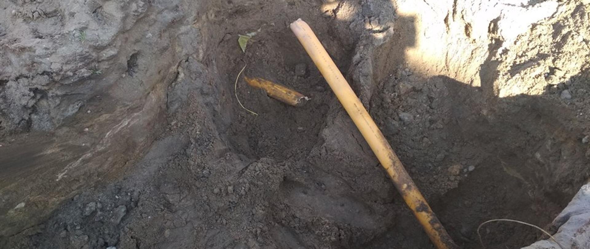 Uszkodzony gazociąg