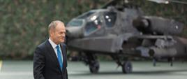 Premier Donald Tusk podczas uroczystości podpisania umów offsetowych pomiędzy WZL a Lockheed Martin