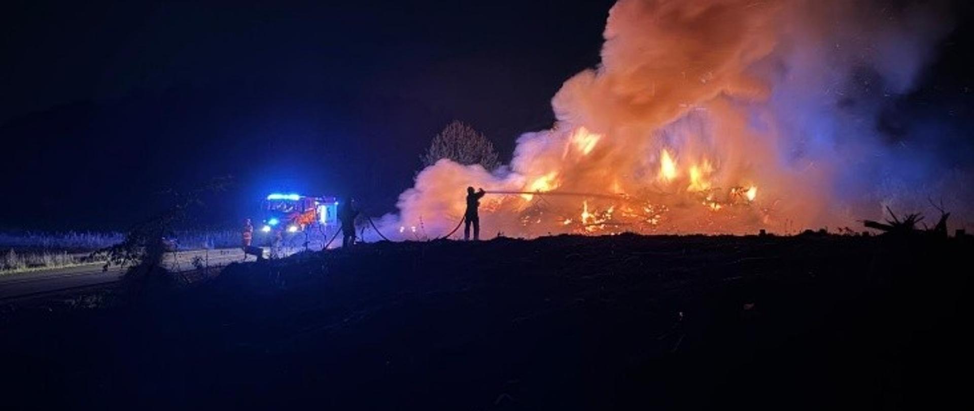 Działania realizowane podczas pożaru w Żeleźnicy