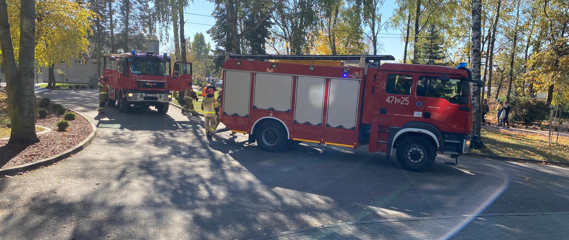 Próbna ewakuacja Zespół Szkół w Siemiatyczach