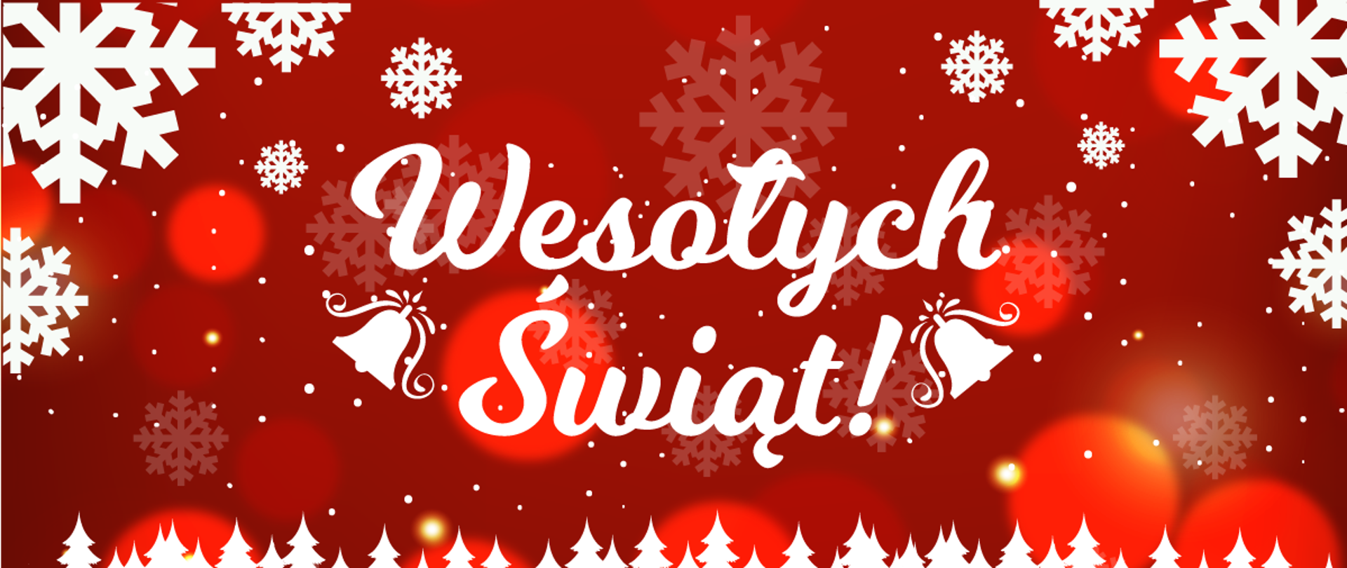 Infografika - napis Wesołych Świąt 