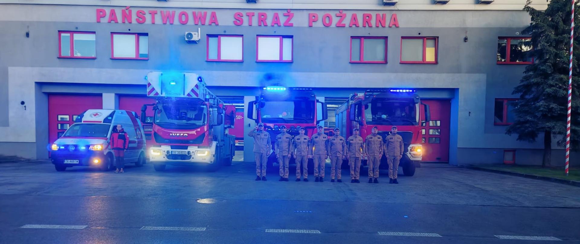 Oddanie hołdu tragicznie zmarłym strażakom z KP PSP w Nisku