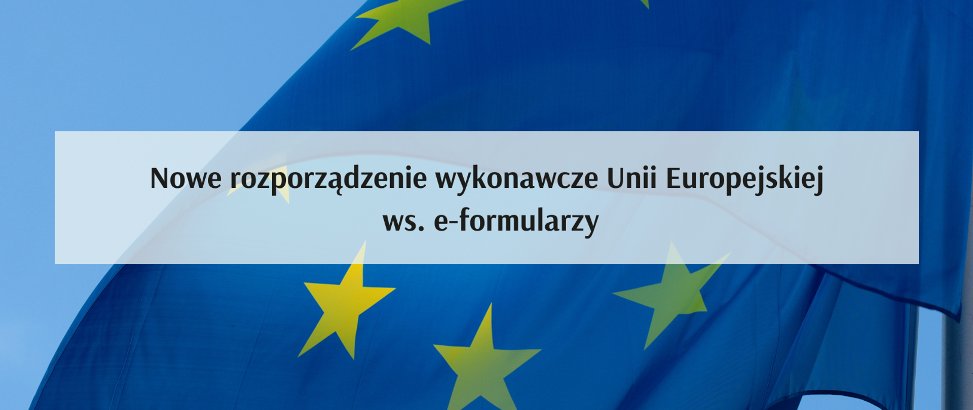 Nowe rozporządzenie wykonawcze UE ws. e-formularzy
