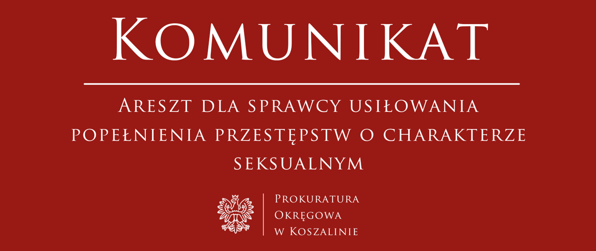 Areszt dla sprawcy usiłowania popełnienia przestępstw o charakterze seksualnym