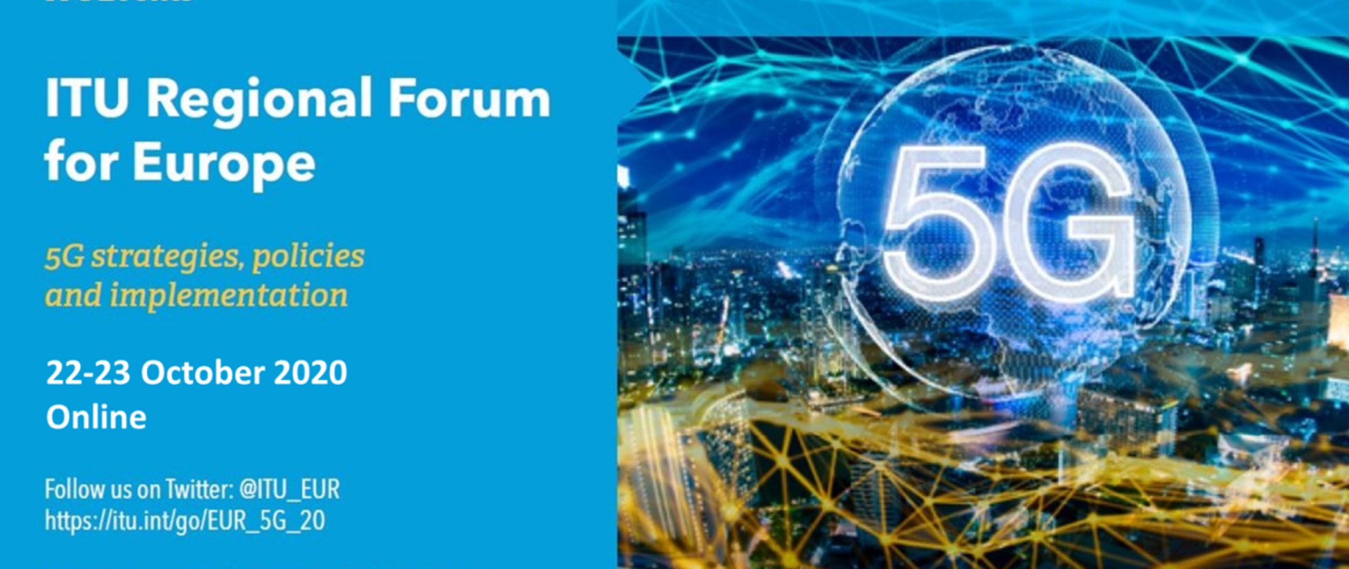 Grafika zapowiadająca Regionalne Forum ITU.