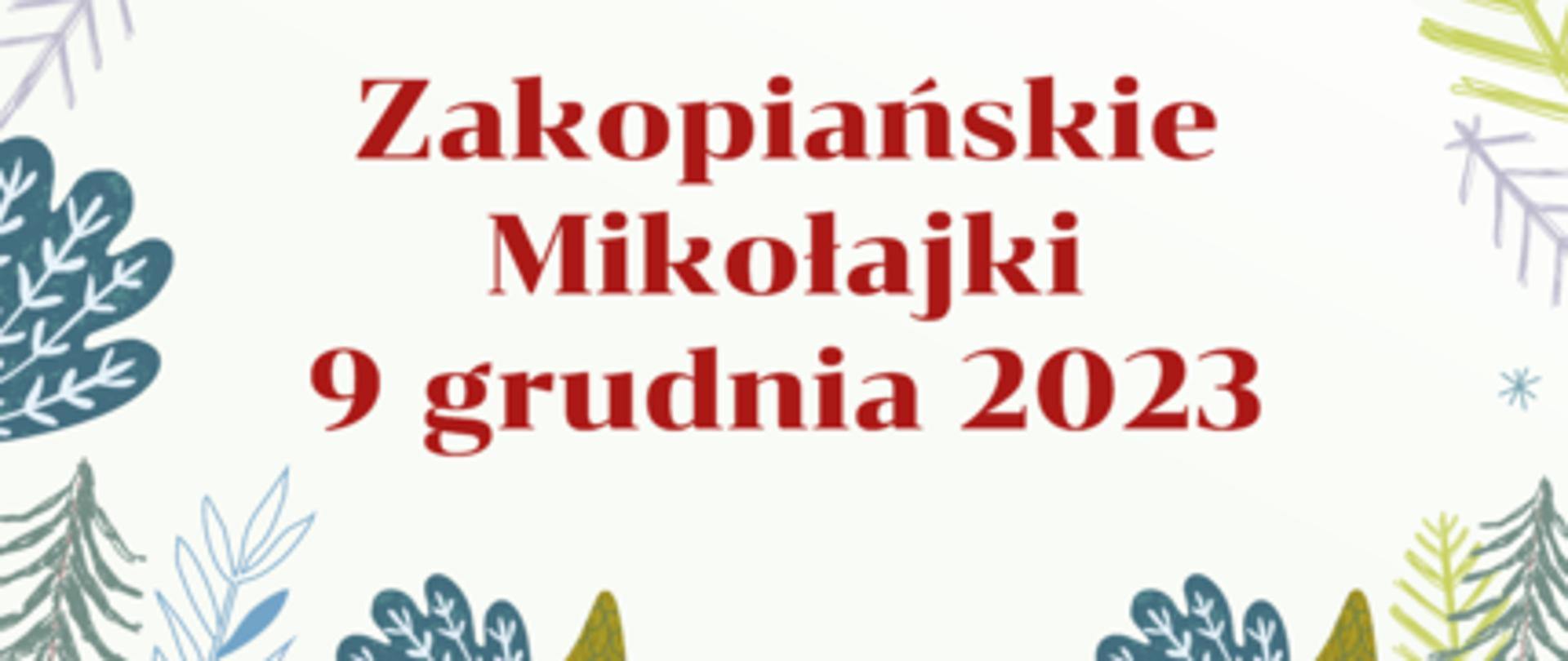 Plakat Zakopiańskie Mikołajki